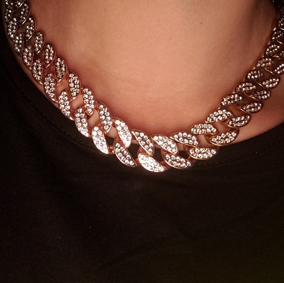 2 tone Miami Cuban Chain - Picture 3 of 12